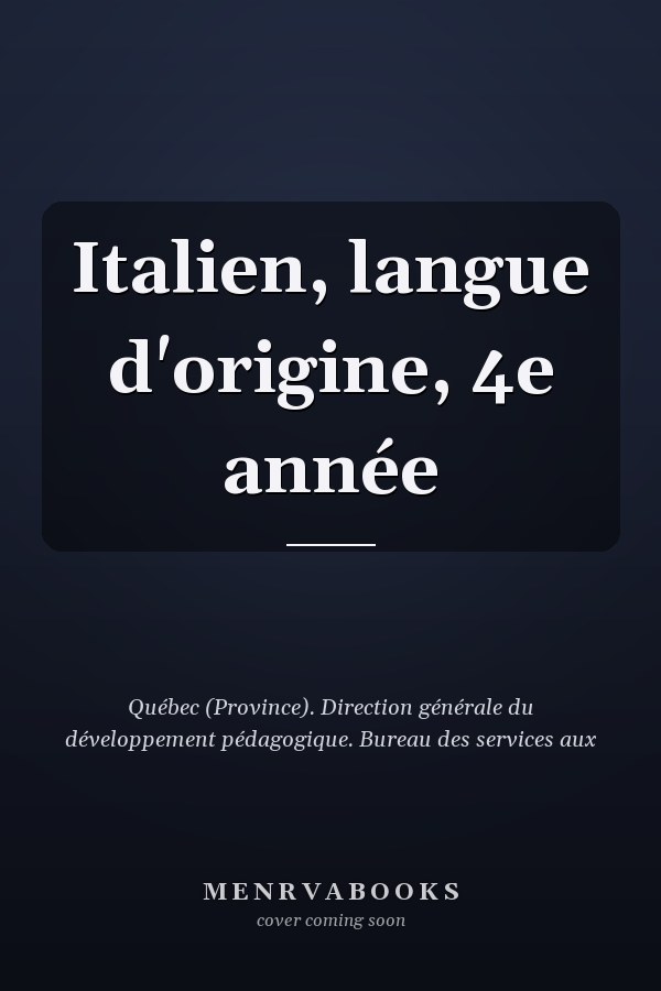 Italien, langue d'origine, 4e année