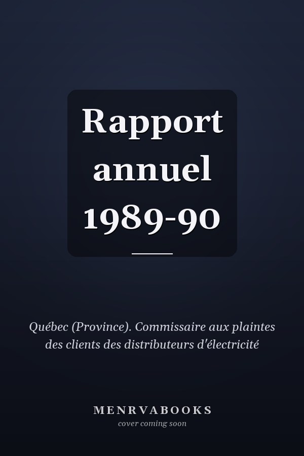 Rapport annuel 1989-90