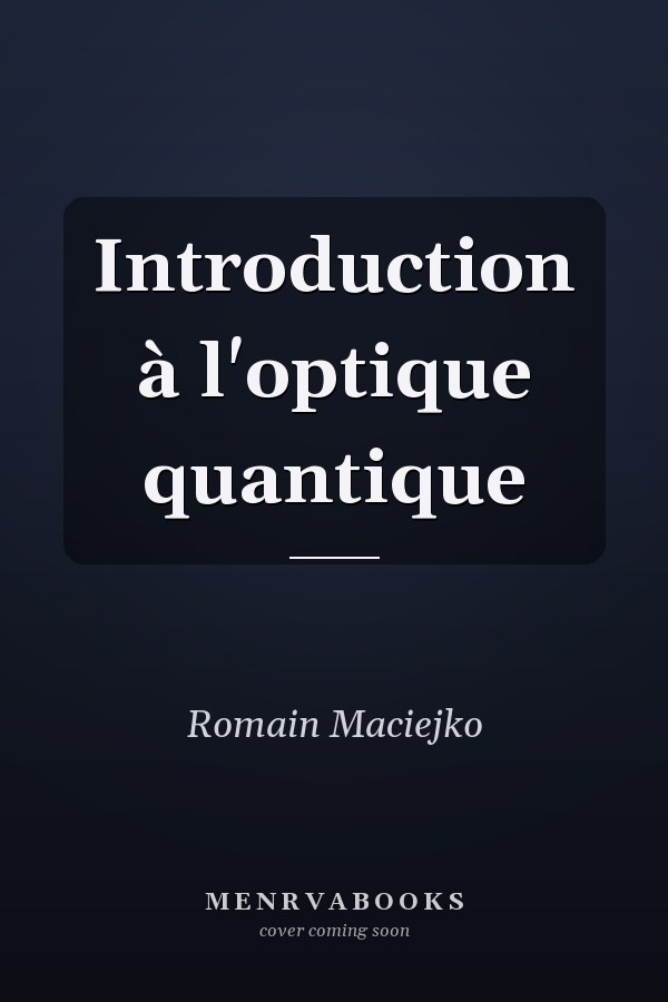 Introduction à l'optique quantique