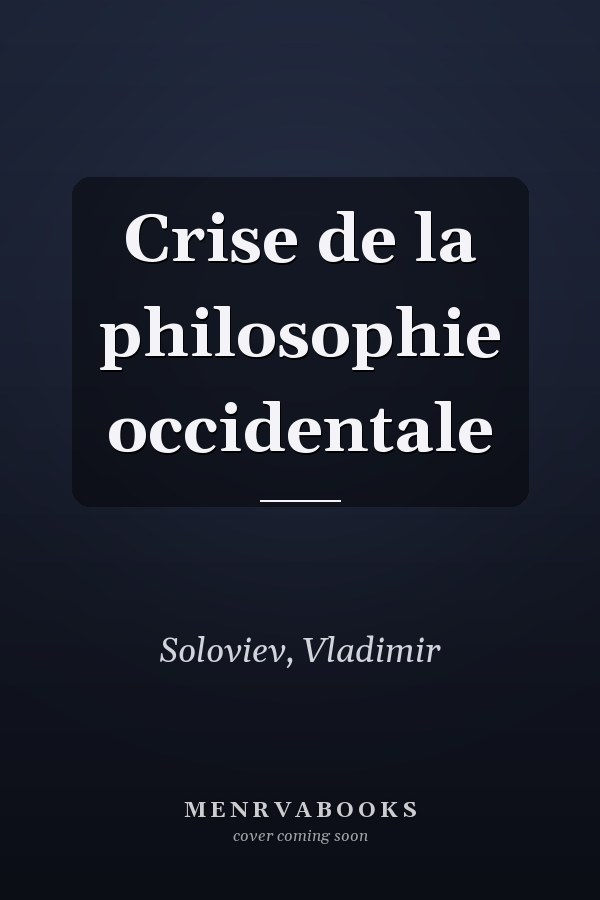 Crise de la philosophie occidentale