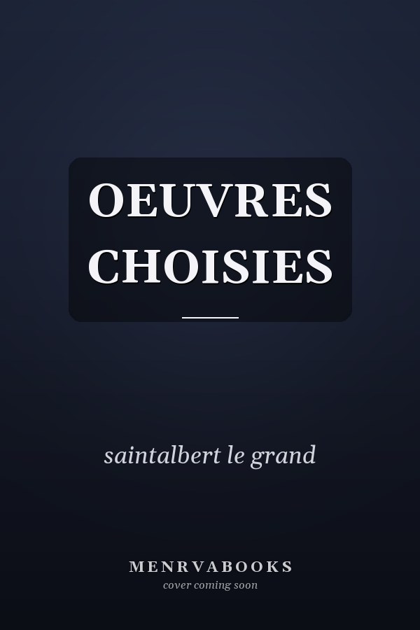 OEUVRES CHOISIES