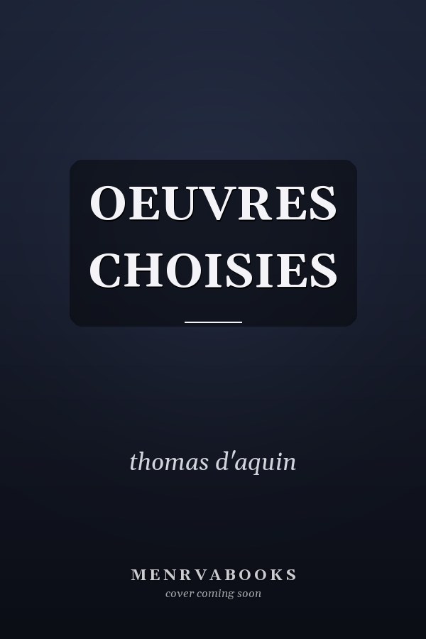OEUVRES CHOISIES