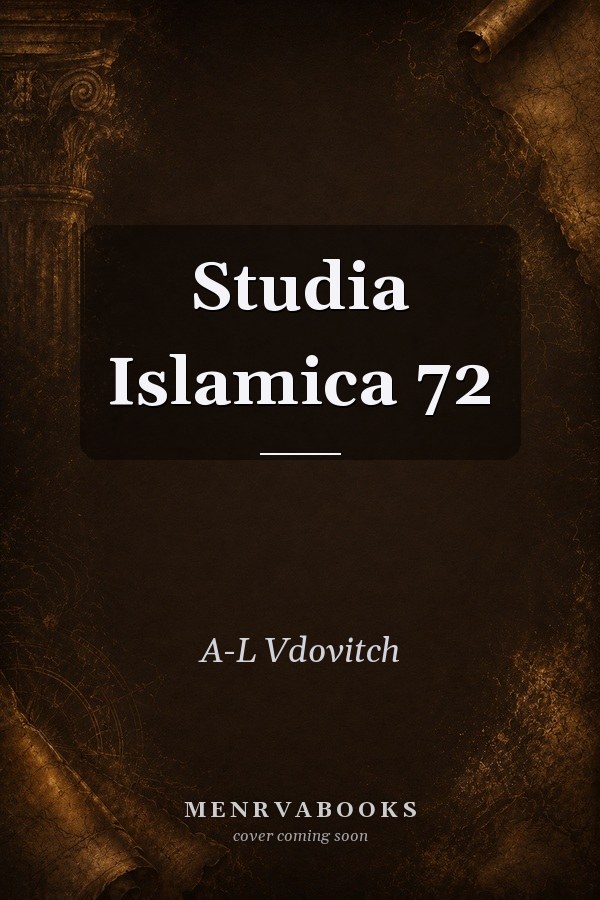 Studia Islamica. 72 (1990)