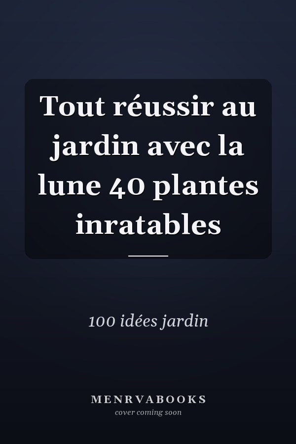 Tout réussir au jardin avec la lune 40 plantes inratables