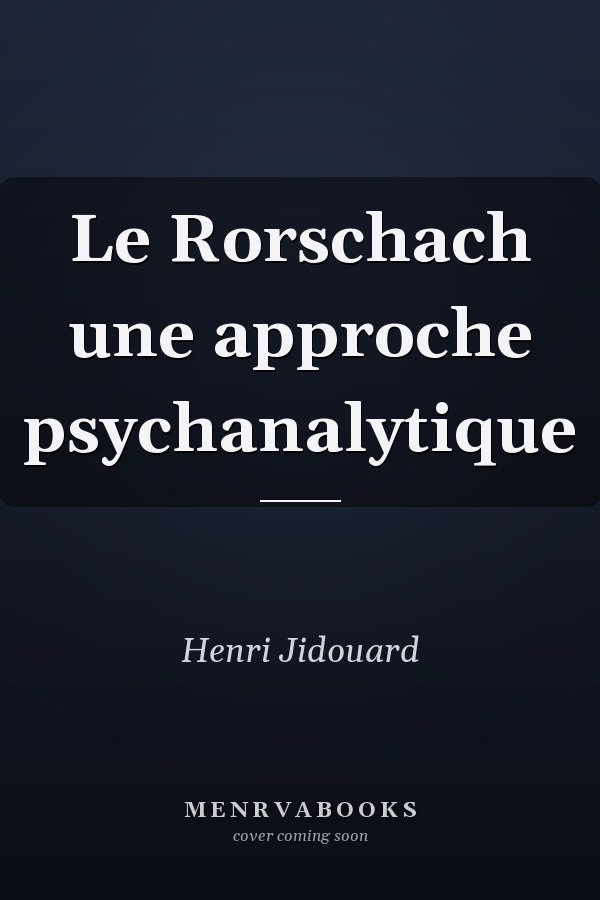 Le Rorschach une approche psychanalytique