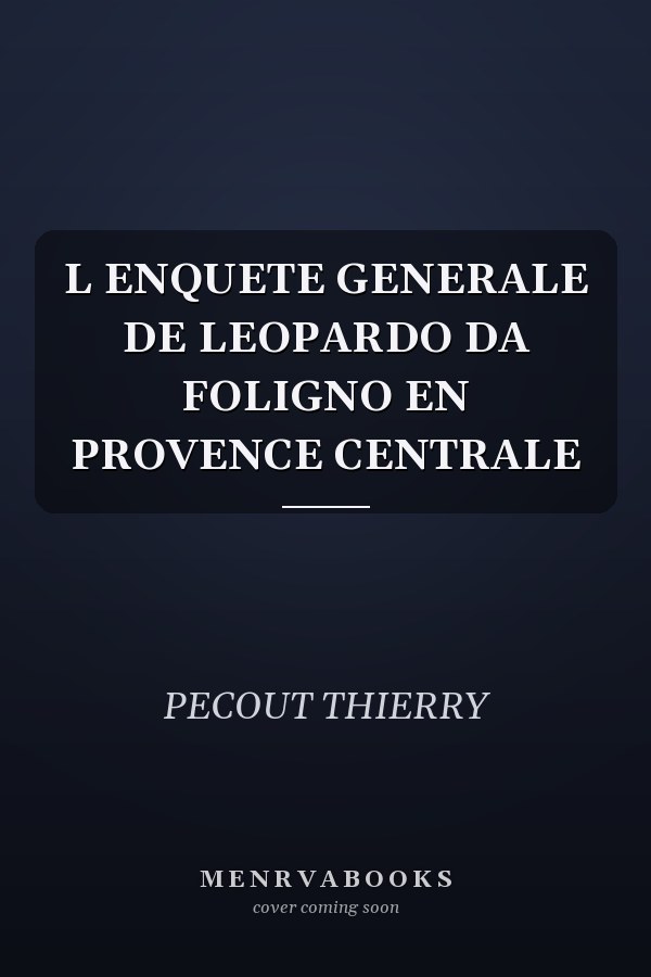 L ENQUETE GENERALE DE LEOPARDO DA FOLIGNO EN PROVENCE CENTRALE