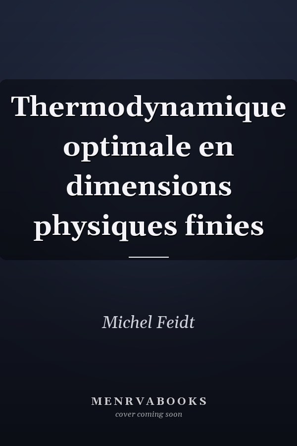 Thermodynamique optimale en dimensions physiques finies