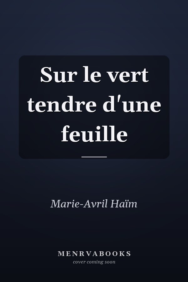Sur le vert tendre d'une feuille