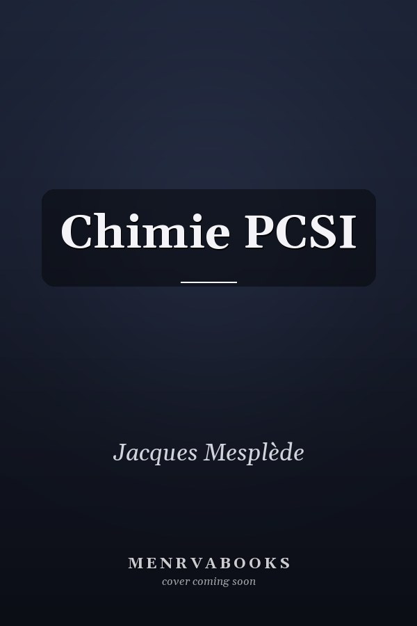 Chimie PCSI