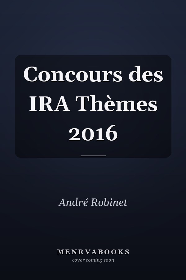 Concours des IRA Thèmes 2016
