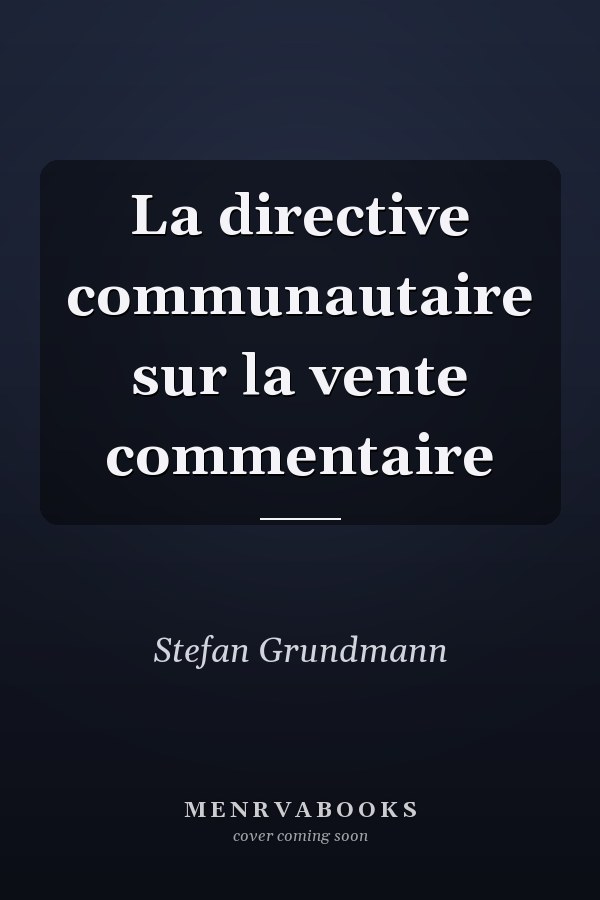 La directive communautaire sur la vente commentaire