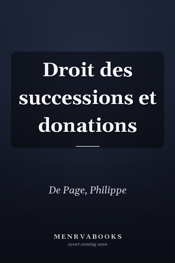Droit des successions et donations
