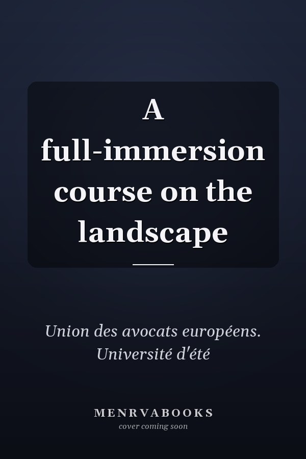 A full-immersion course on the landscape