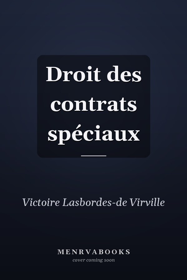 Droit des contrats spéciaux
