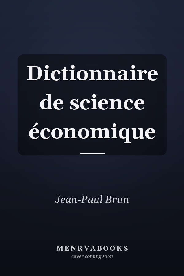 Dictionnaire de science économique