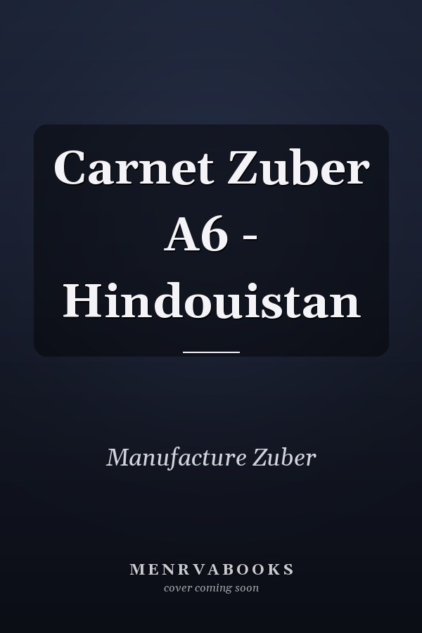 Carnet Zuber A6 - Hindouistan