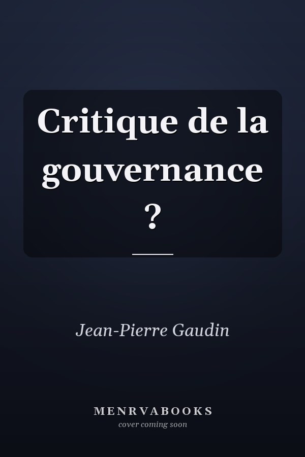 Critique de la gouvernance ?