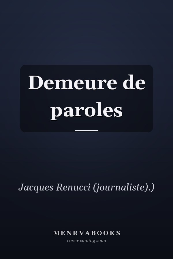 Demeure de paroles