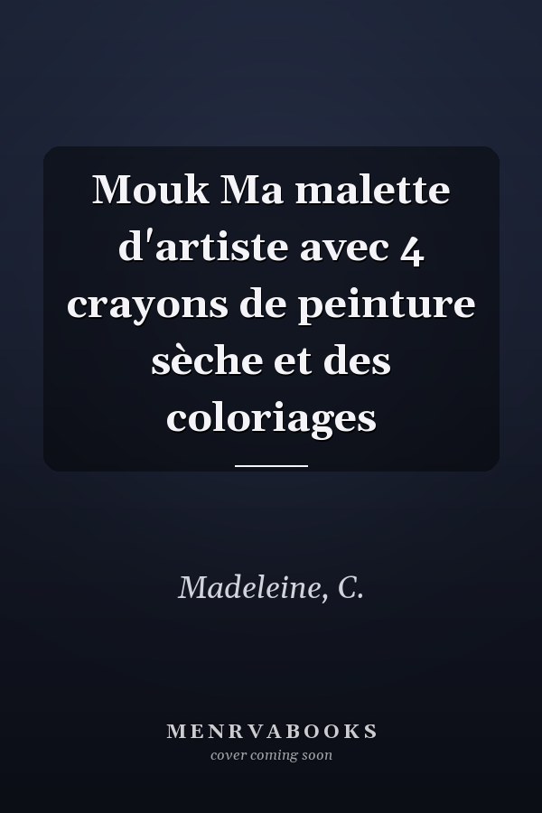 Mouk Ma malette d'artiste avec 4 crayons de peinture sèche et des coloriages