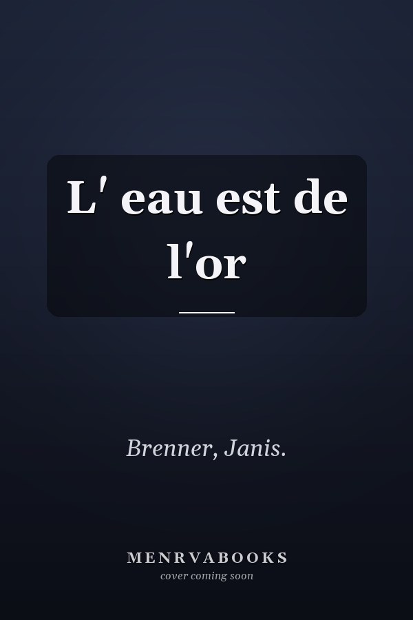 L' eau est de l'or