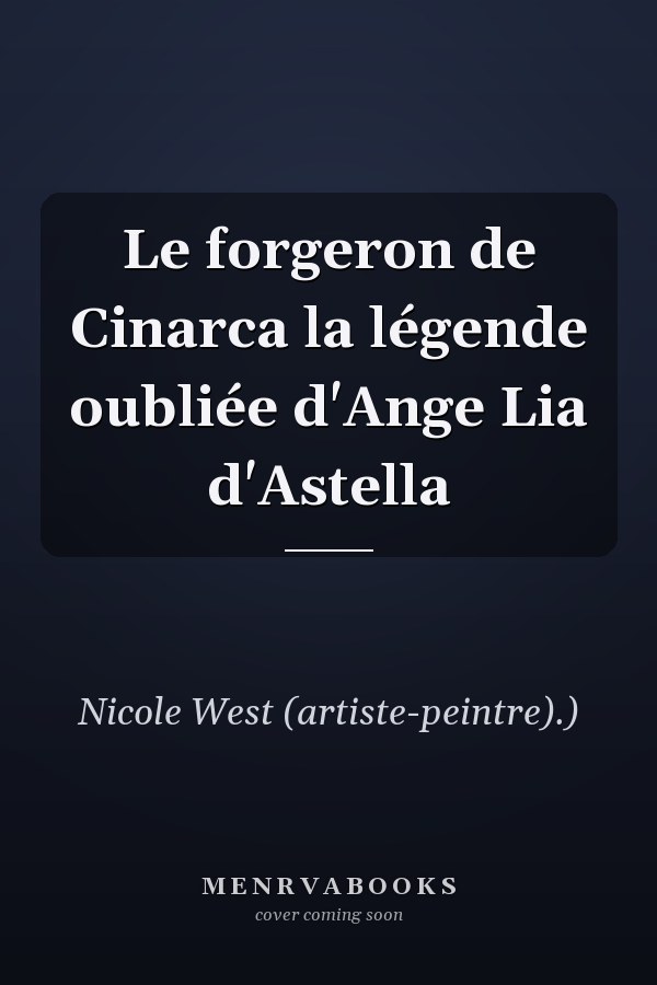 Le forgeron de Cinarca la légende oubliée d'Ange Lia d'Astella