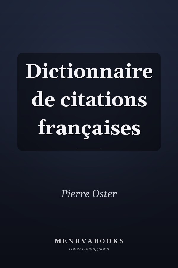 Dictionnaire de citations françaises