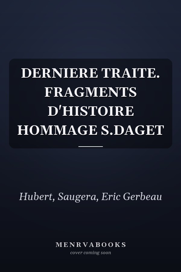 DERNIERE TRAITE. FRAGMENTS D'HISTOIRE HOMMAGE S.DAGET