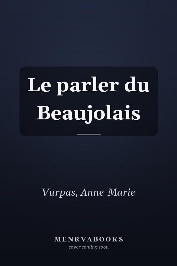 Le parler du Beaujolais