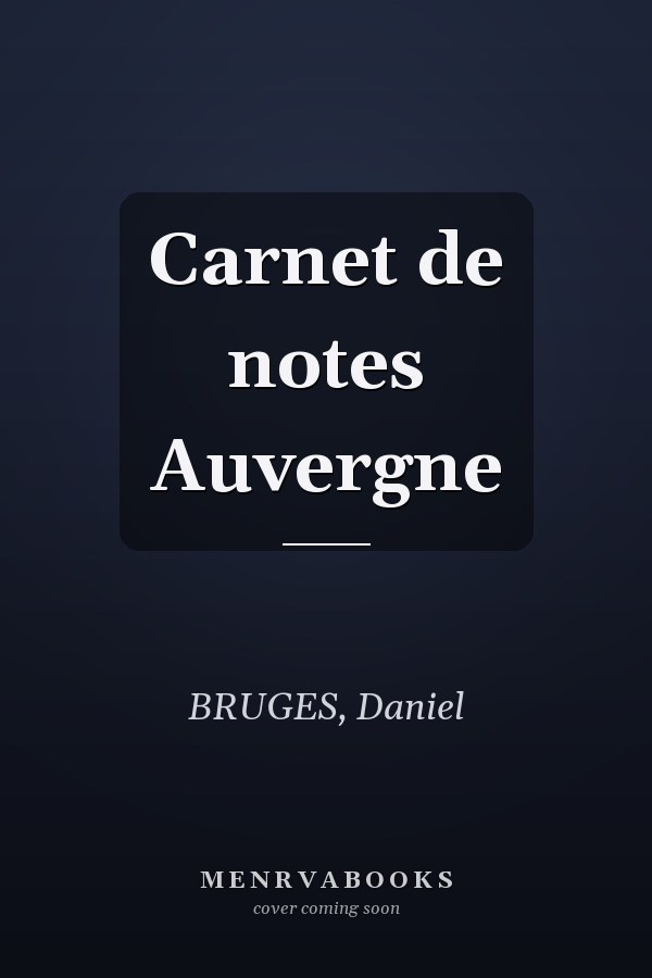 Carnet de notes Auvergne