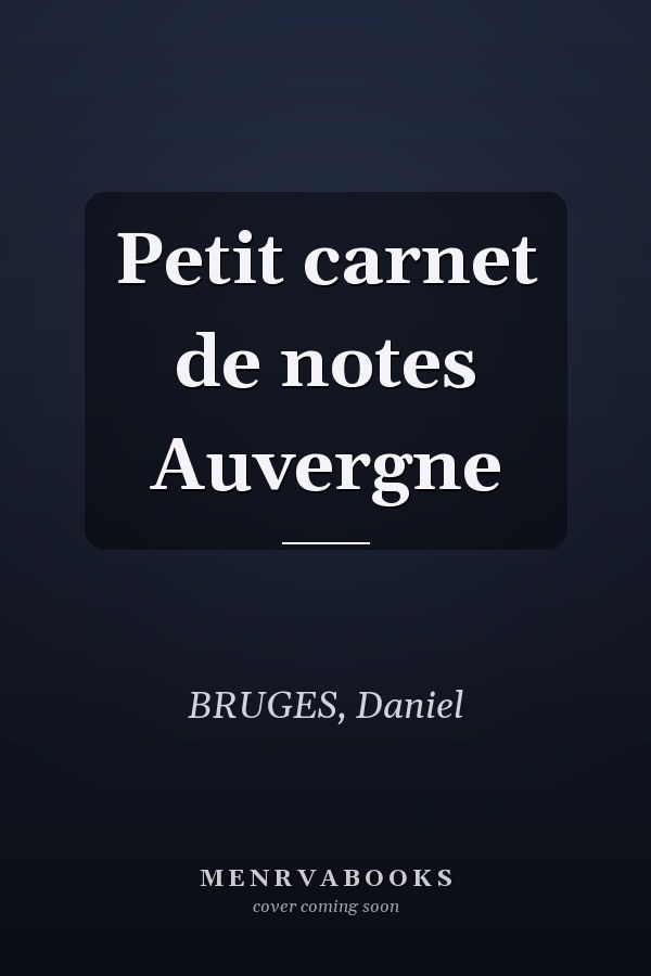 Petit carnet de notes Auvergne