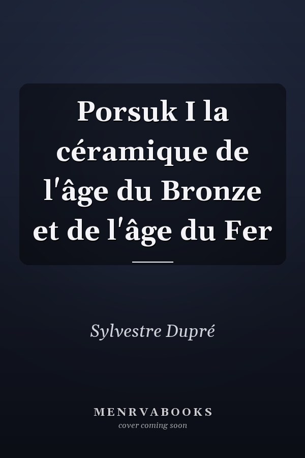 Porsuk I la céramique de l'âge du Bronze et de l'âge du Fer