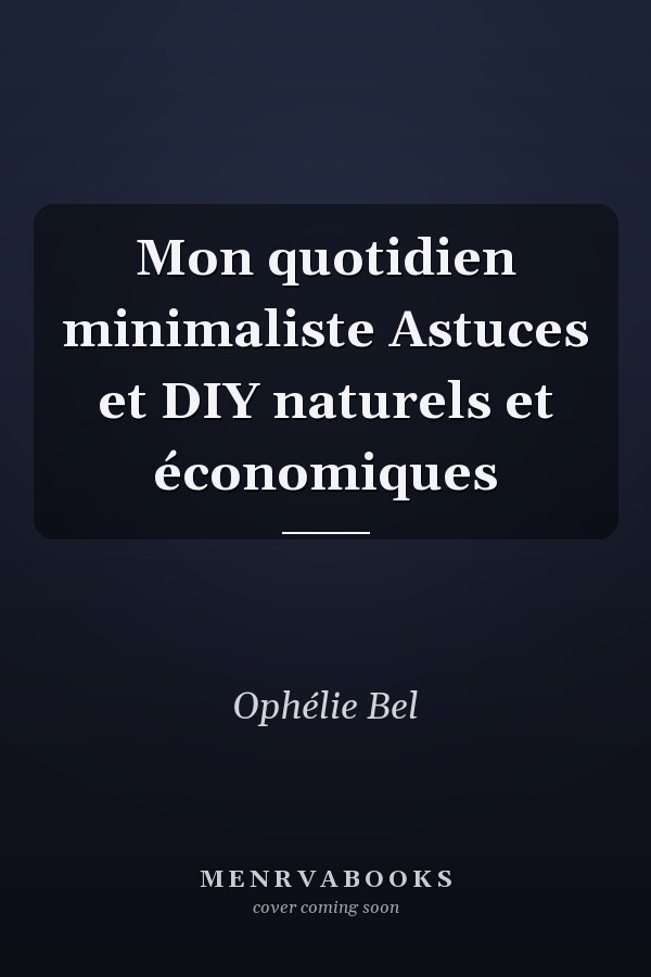 Mon quotidien minimaliste Astuces et DIY naturels et économiques