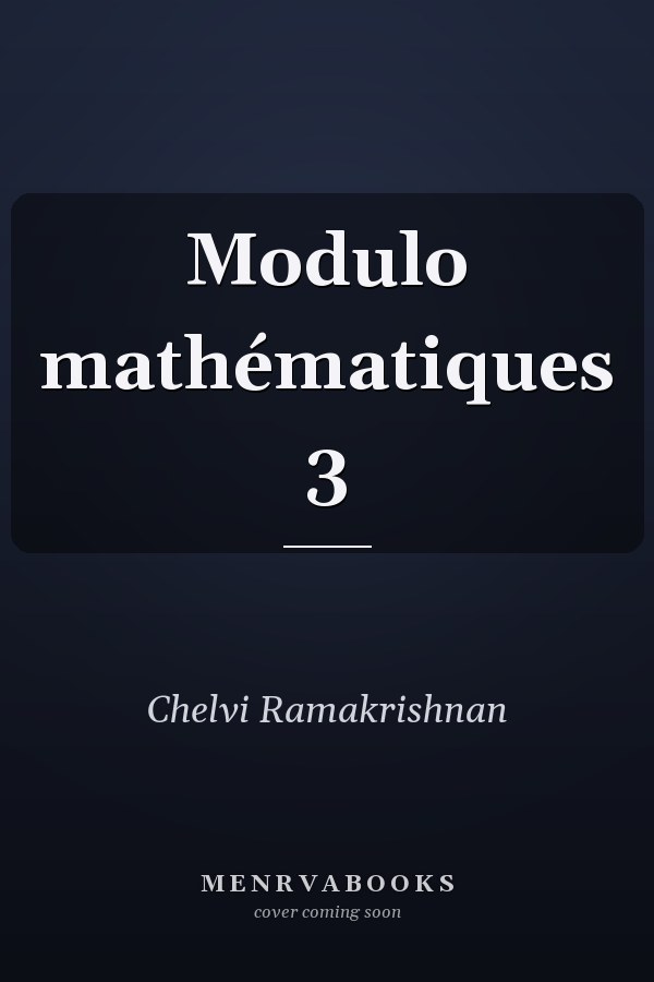 Modulo mathématiques 3