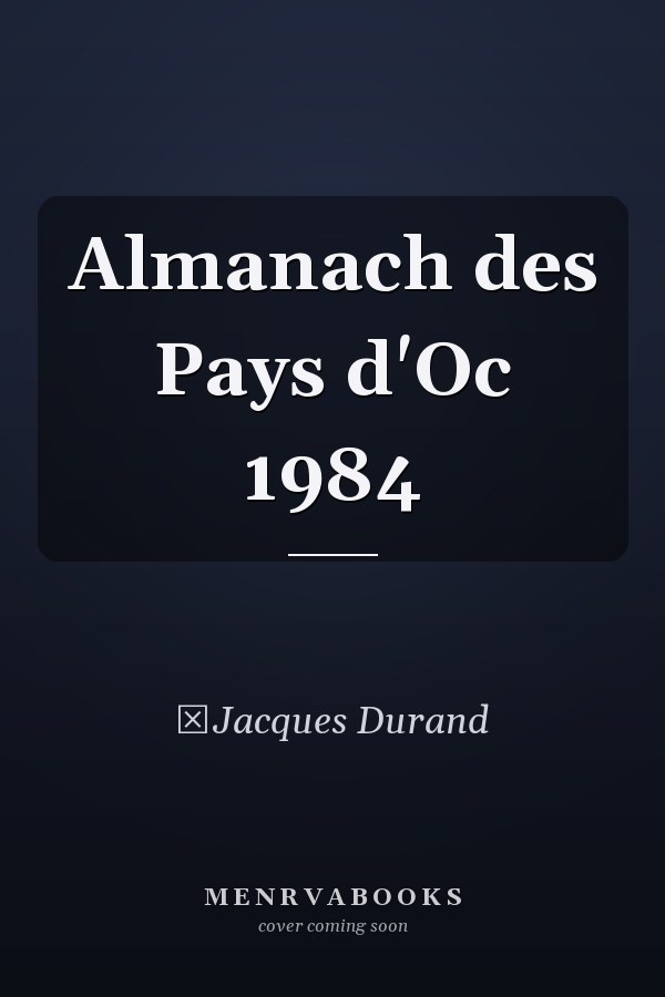 Almanach des Pays d'Oc 1984