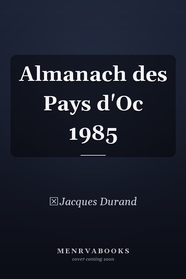 Almanach des Pays d'Oc 1985