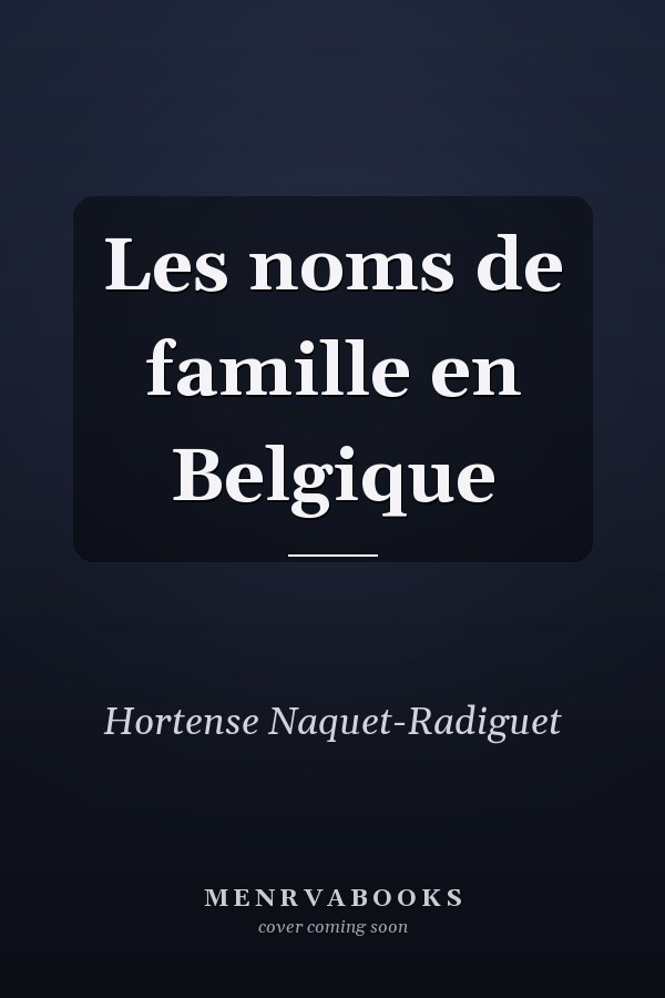 Les noms de famille en Belgique