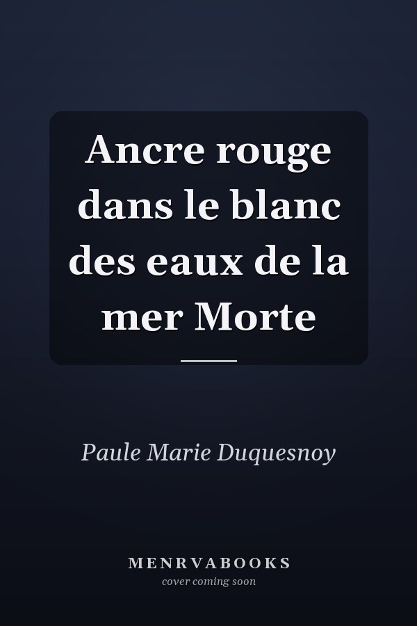 Ancre rouge dans le blanc des eaux de la mer Morte