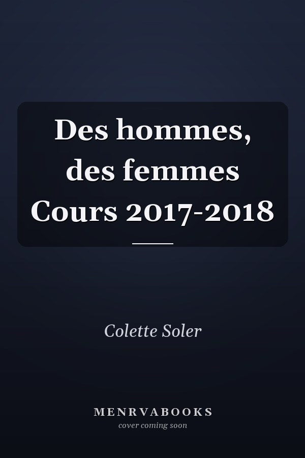Des hommes, des femmes Cours 2017-2018