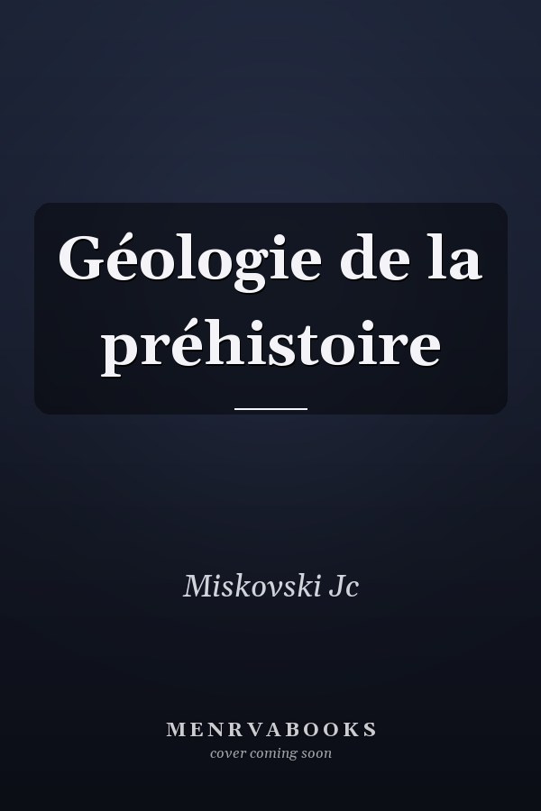 Géologie de la préhistoire