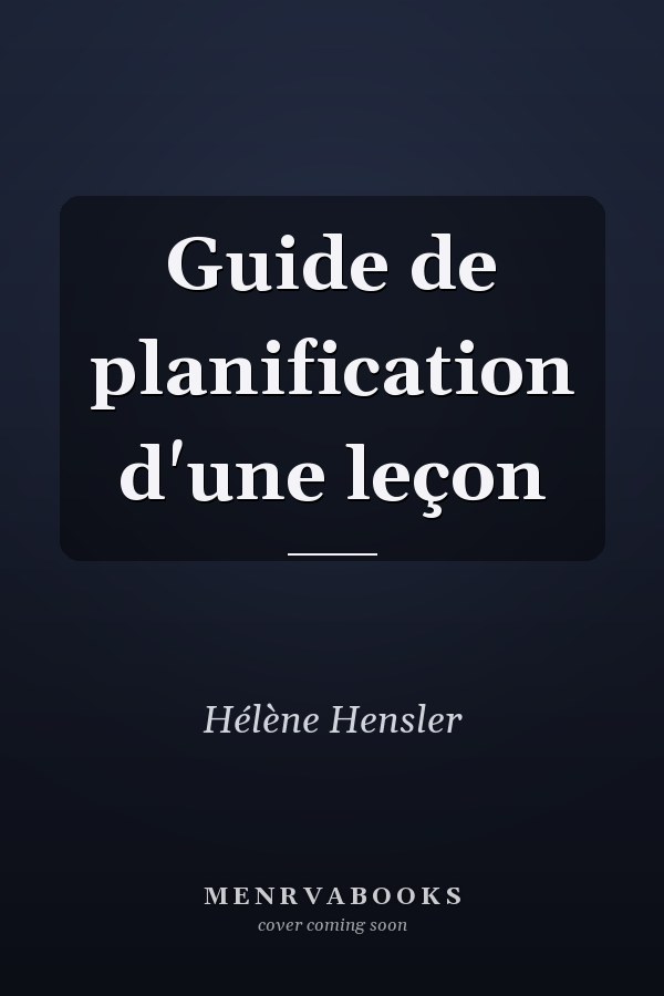 Guide de planification d'une leçon