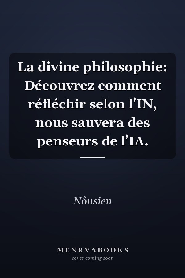 La divine philosophie: Découvrez comment réfléchir selon l’IN, nous sauvera des penseurs de l’IA.