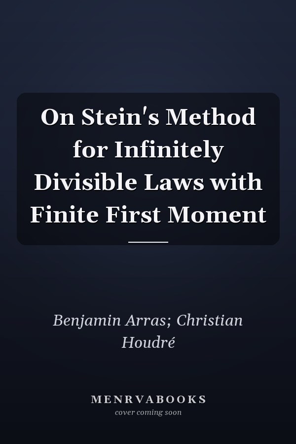 On Stein's Method for Infinitely Divisible Laws with Finite First Moment