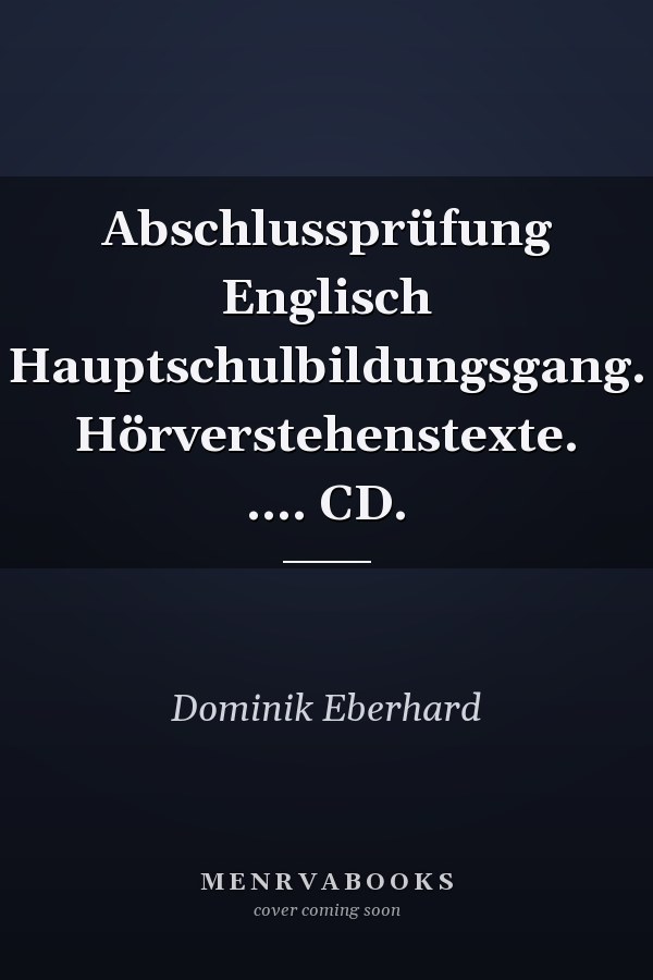 Abschlussprüfung Englisch Hauptschulbildungsgang. Hörverstehenstexte. .... CD.