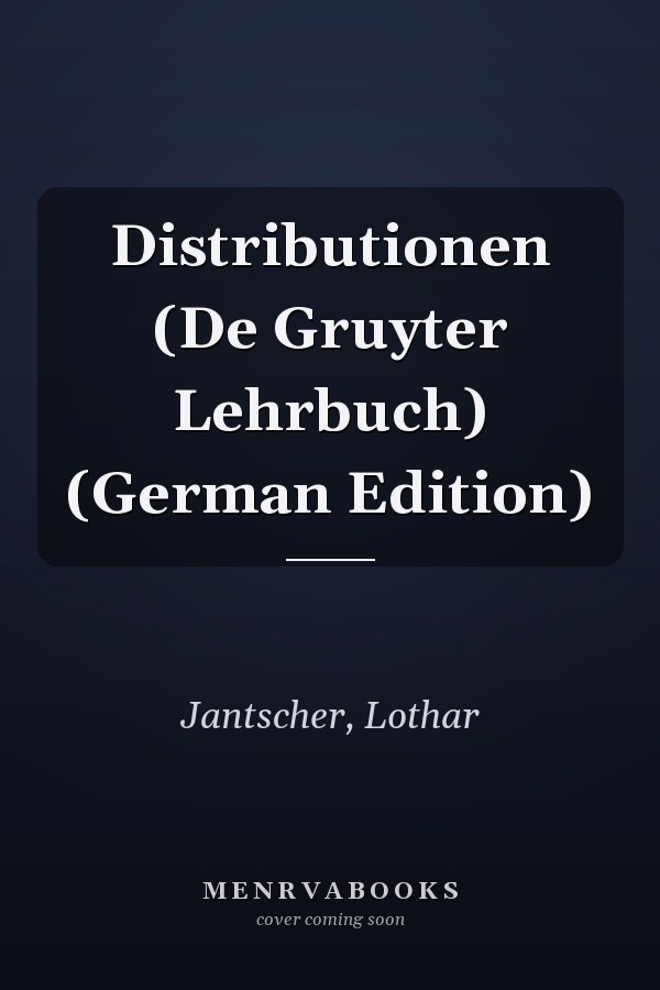 Distributionen (De Gruyter Lehrbuch) (German Edition)