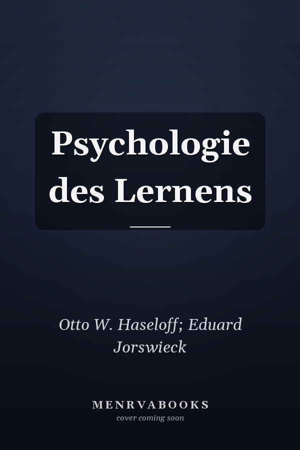Psychologie des Lernens