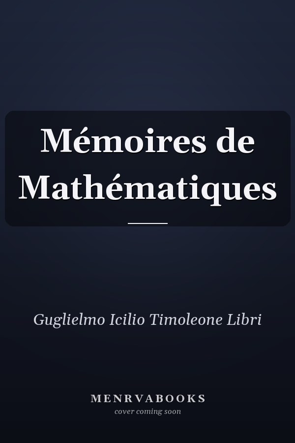 Mémoires de Mathématiques