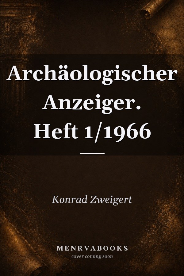 Archäologischer Anzeiger. Heft 1/1966