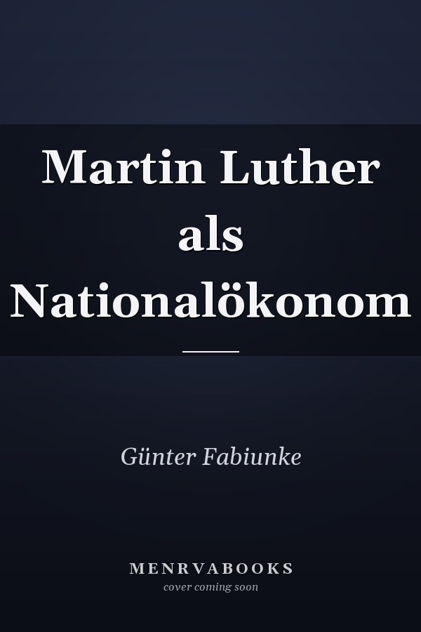 Martin Luther als Nationalökonom