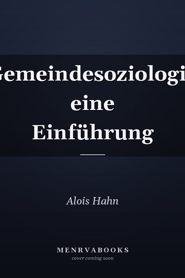 Gemeindesoziologie eine Einführung
