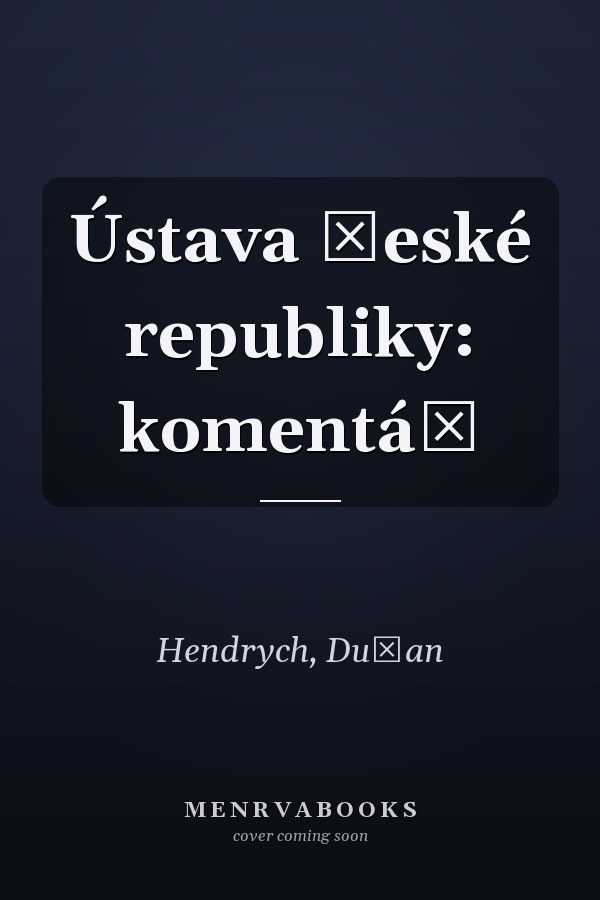 Ústava České republiky: komentář